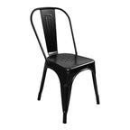 Set 2 sillas de comedor Alpes negro con diseño elegante y acabado moderno ideal para comedor en espacios contemporáneos