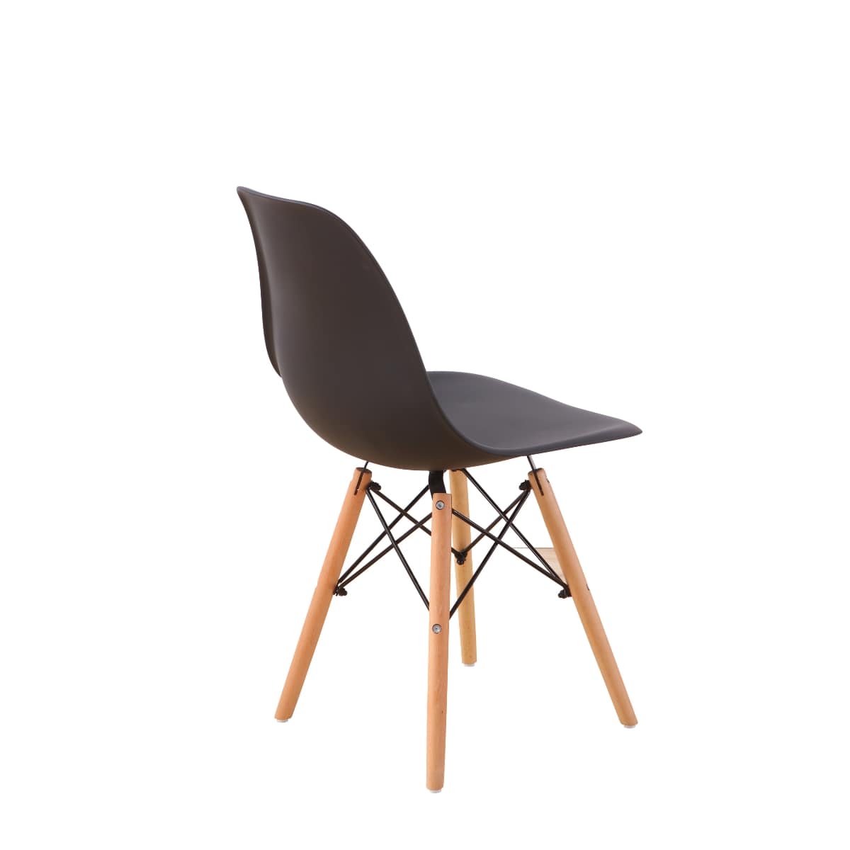 Set Mesa Comedor Chad + 2 Sillas Comedor Replica Eames Negro