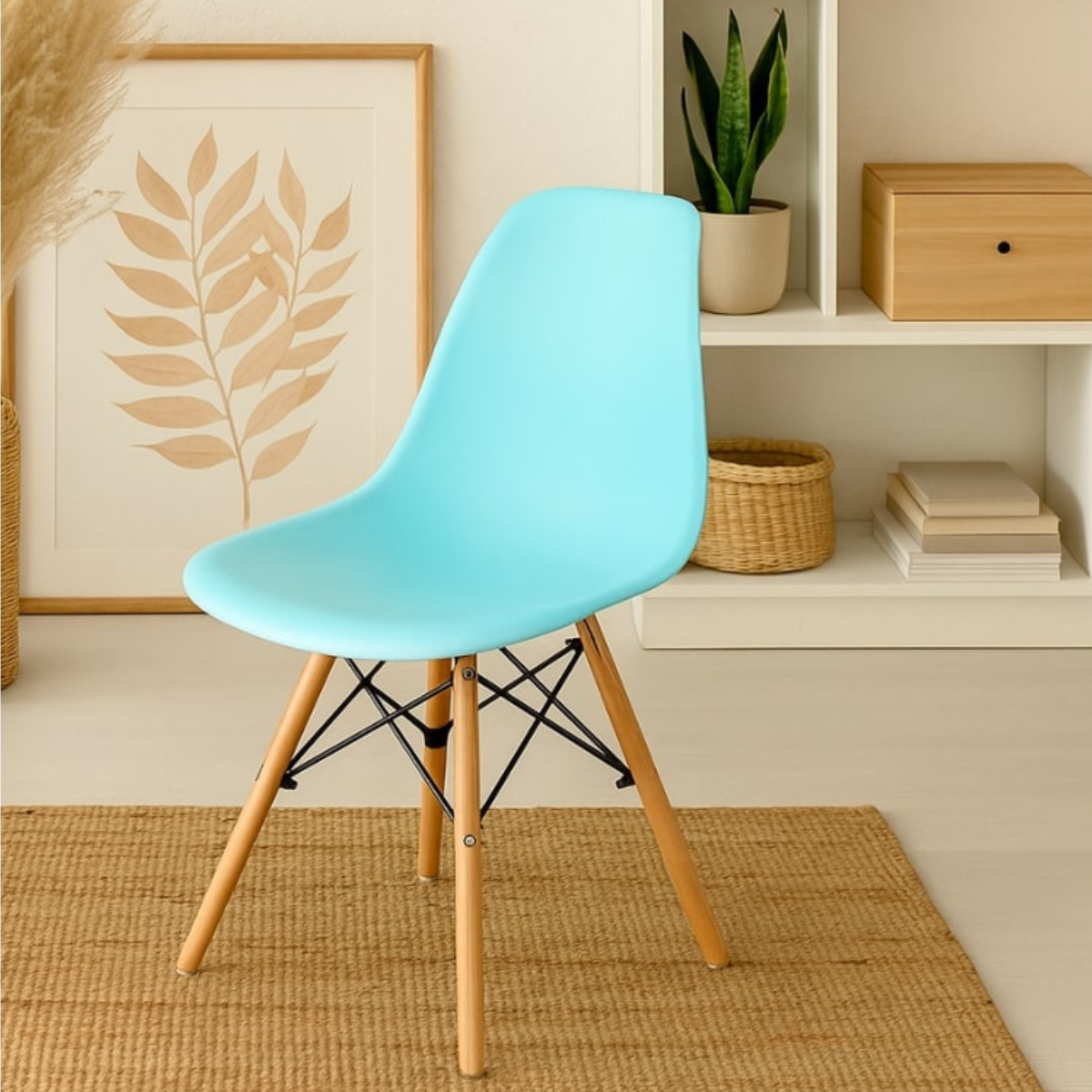 Set 4 Sillas De Comedor replica Eames Menta