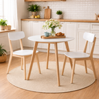Set Mesa Comedor Lisboa + 2 Sillas Comedor Lisboa Blanco
