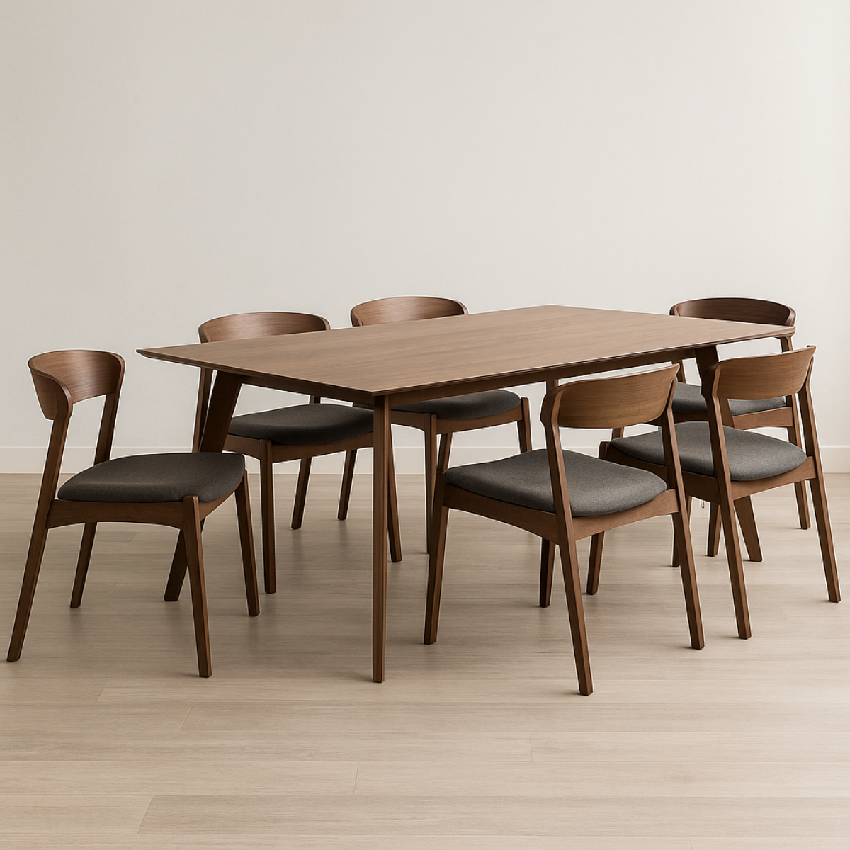 Set Mesa Comedor Victoria + 6 Sillas Comedor Victoria Gris