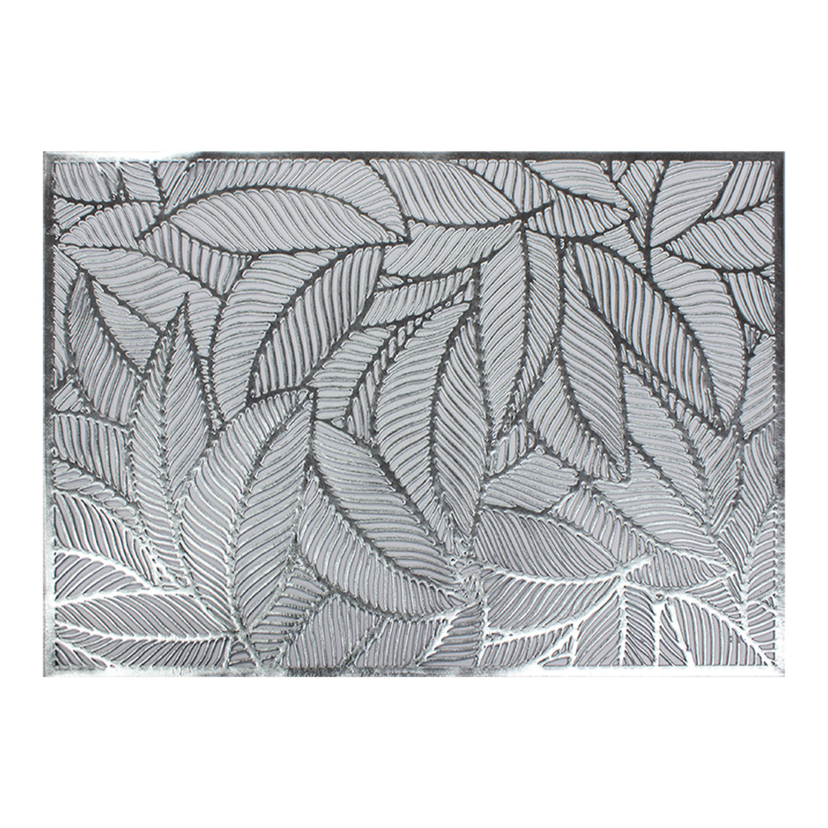Set de 6 pz Laser Mat Silver 30x45 cm