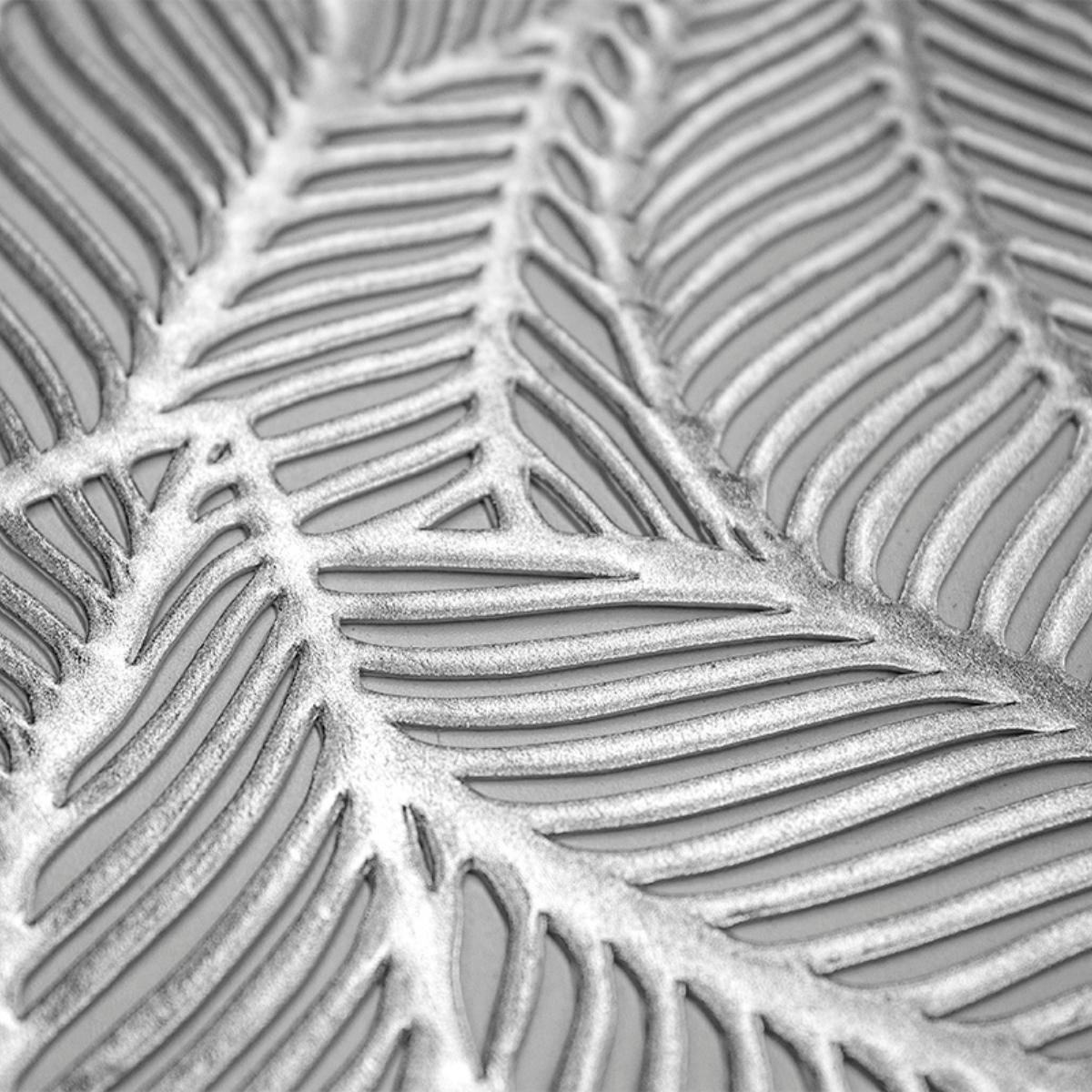 Set de 6 pz Laser Mat Silver 30x45 cm