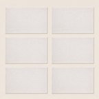 Set de 6 piezas Mantel Individual Elegance Natural 48x33 cm