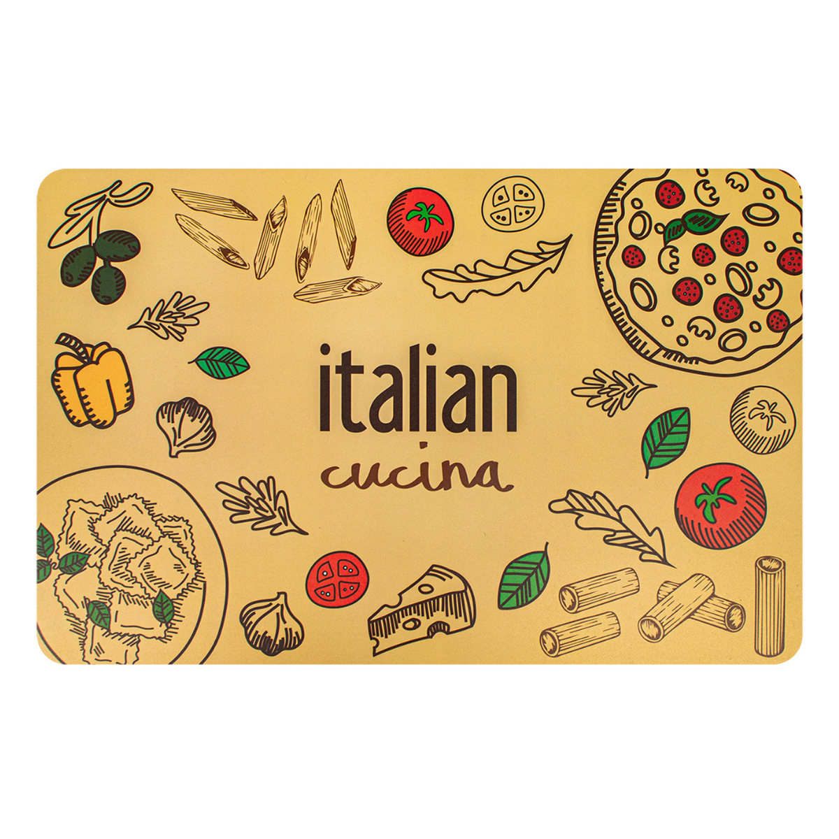 Set de 6 pz Individual Italian Food 28x43 cm