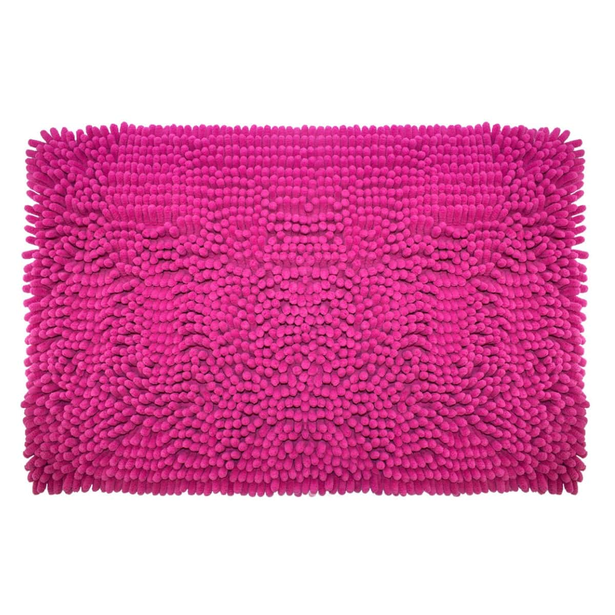Tapete De Baño Shaggy Coral Rosa 50x80 Cm