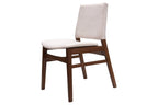 Set de 2 sillas de comedor Almería beige con diseño moderno y acabado elegante ideal para comedor en espacios contemporáneos