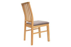 Set de 2 sillas de comedor Oviedo asiento gris con diseño moderno y acabado elegante ideal para comedor en espacios contemporáneos