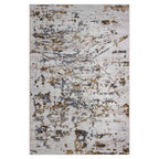 Tapete decorativo Soho 1245 crema/gris, alfombra moderna de polipropileno con diseño elegante ideal para sala o recámara