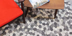 Tapete Bazhars Sushi gris pieza única 190x290 cm con textura natural y diseño contemporáneo ideal para sala o recámara en espacios modernos