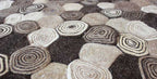 Tapete Bazhars Sushi café pieza única 190x290 cm con textura natural y diseño contemporáneo ideal para sala o recámara en espacios modernos