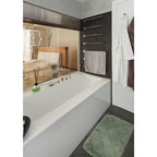 Tapete Trend Bath Mat verde 40x60 cm con textura suave y diseño contemporáneo ideal para baño en espacios modernos