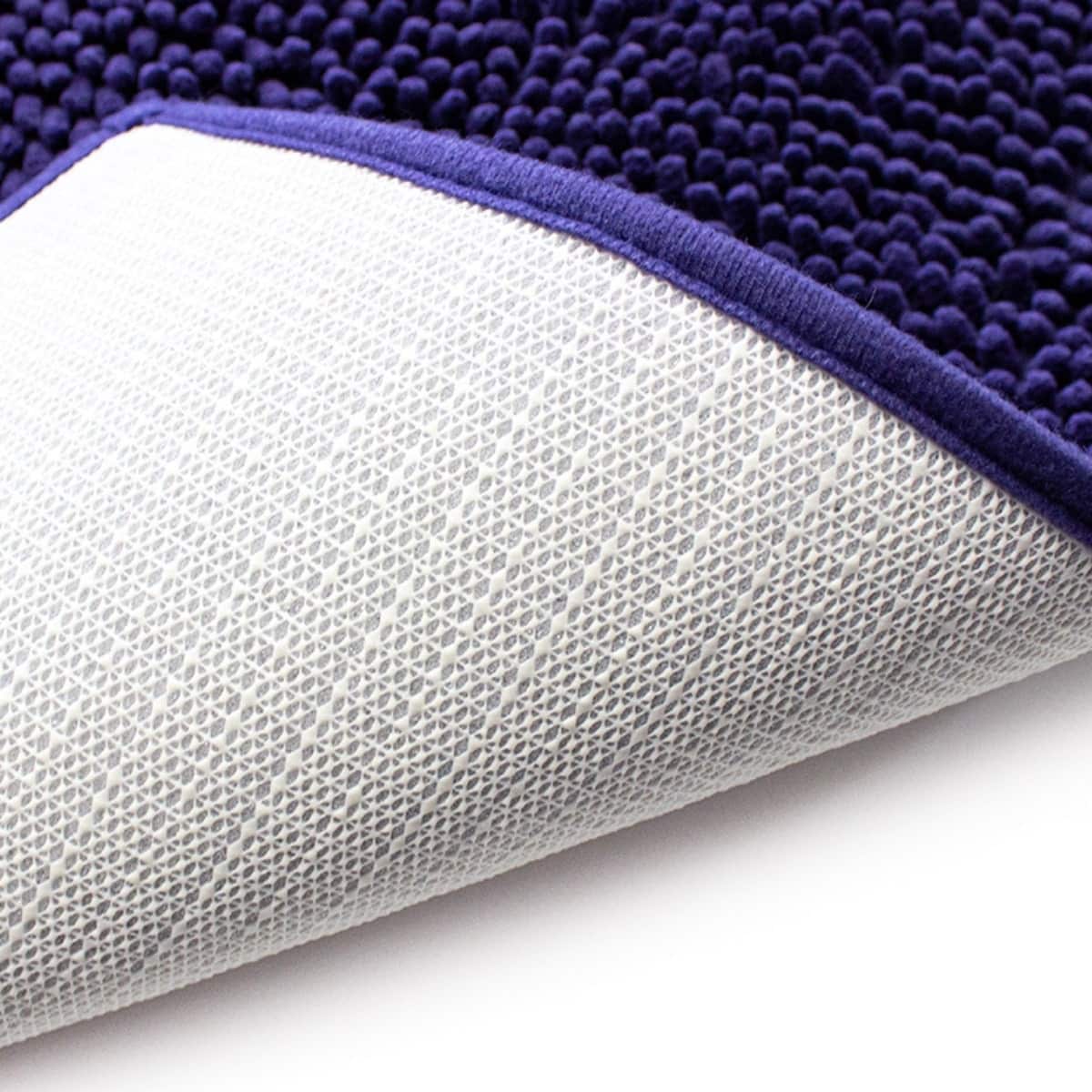 Tapete de baÑo shaggy silk azul 22 (1)