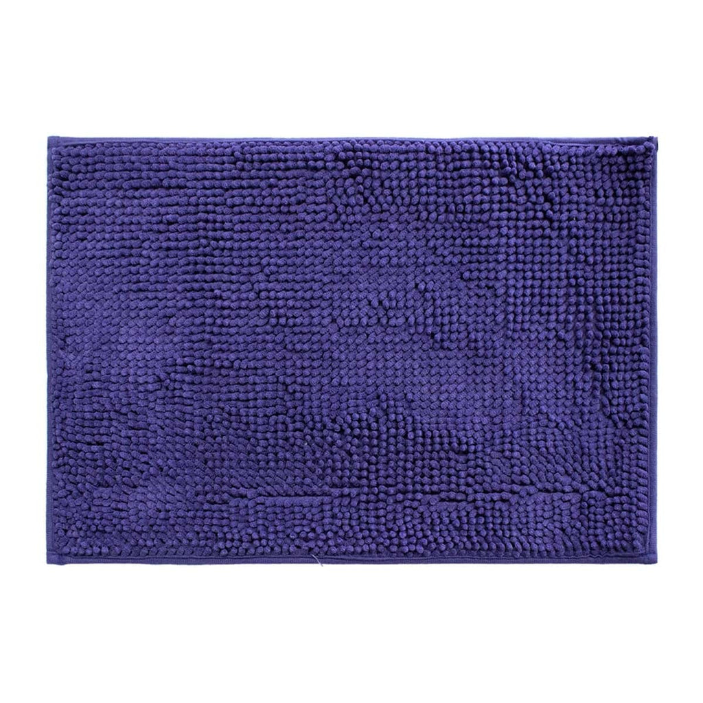 Tapete de baÑo shaggy silk azul 22 (2)