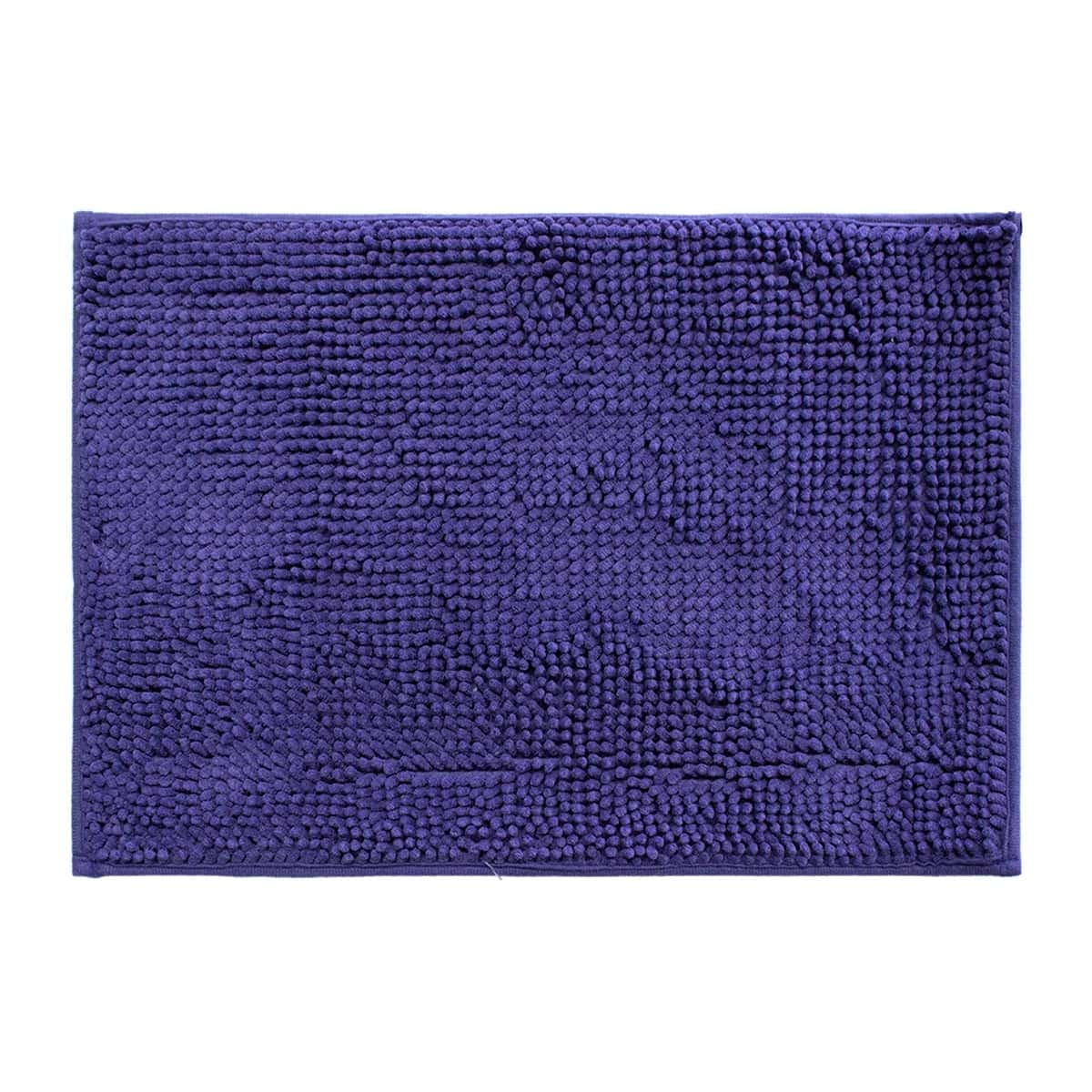 Tapete de baÑo shaggy silk azul 22 (2)