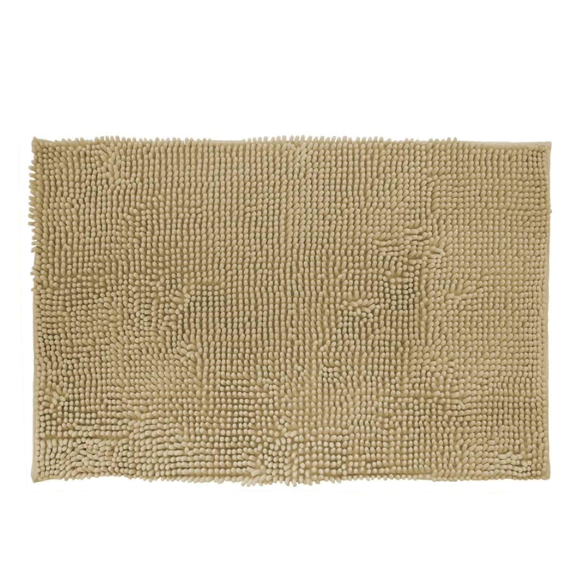 Tapete de baÑo shaggy silk beige (2)