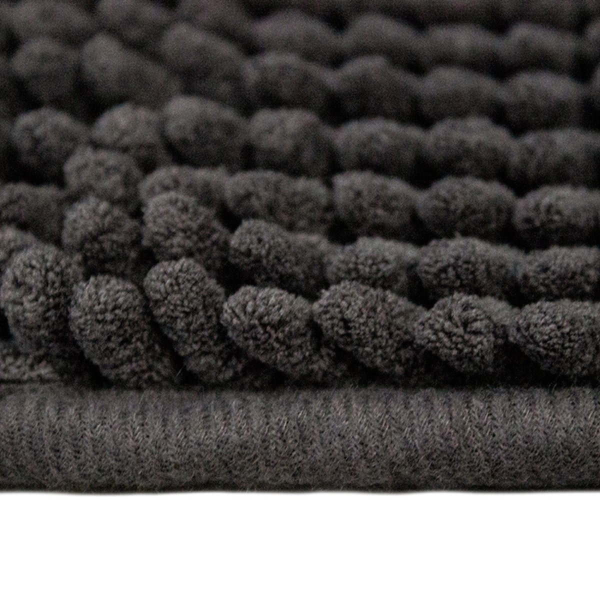 Tapete de baÑo shaggy silk gris obscuro (1)