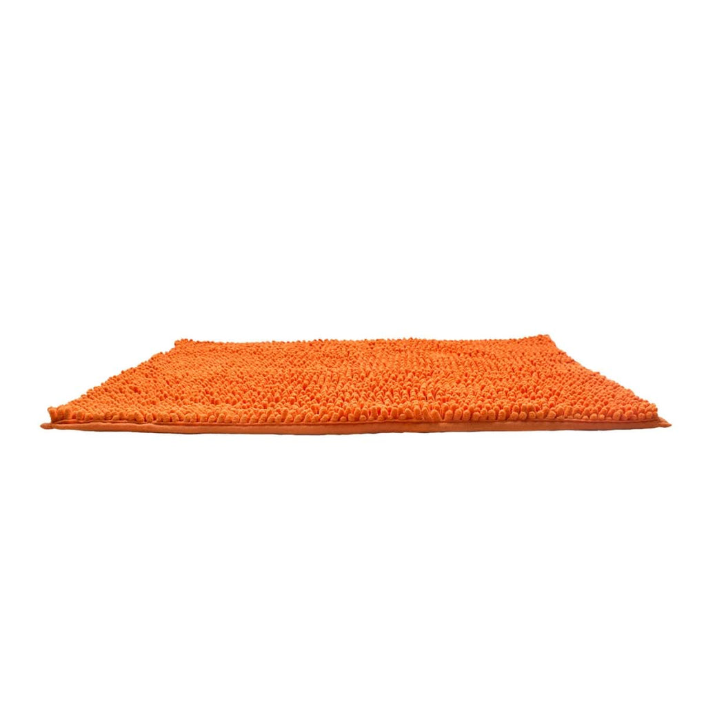 Tapete de baÑo shaggy silk naranja (1)