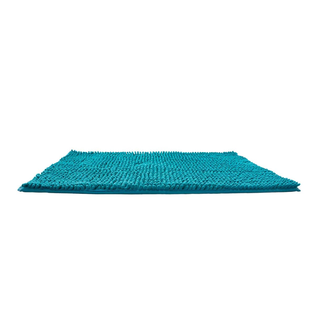 Tapete de baÑo shaggy silk turquesa (1)