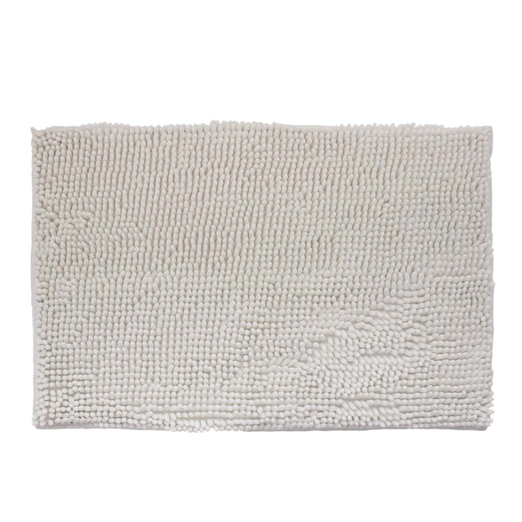 Tapete de baÑo shaggy silk white (2)
