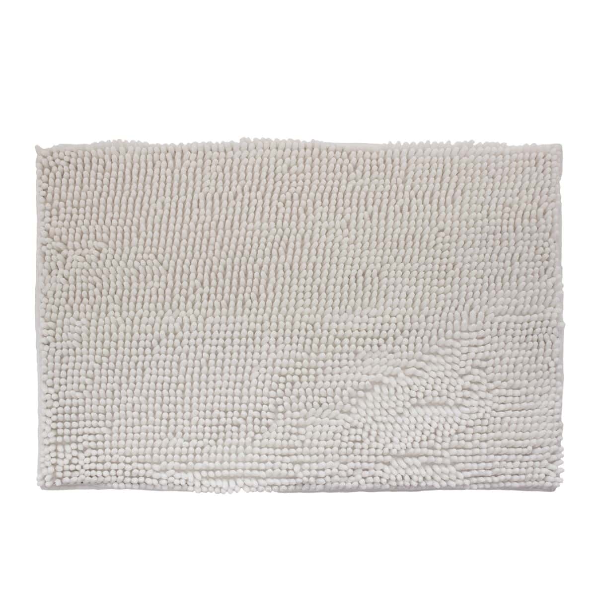 Tapete de baÑo shaggy silk white (2)