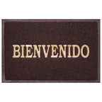Tapete de entrada Confort Mat 45x75 cm, felpudo resistente y antiderrapante en colores rojo, gris, negro y café ideal para puerta principal o exterior