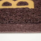 Tapete de entrada Confort Mat 45x75 cm, felpudo resistente y antiderrapante en colores rojo, gris, negro y café ideal para puerta principal o exterior