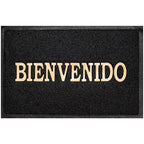 Tapete entrada Confort Mat negro 38x58 cm con textura resistente y diseño contemporáneo ideal para entrada en espacios modernos
