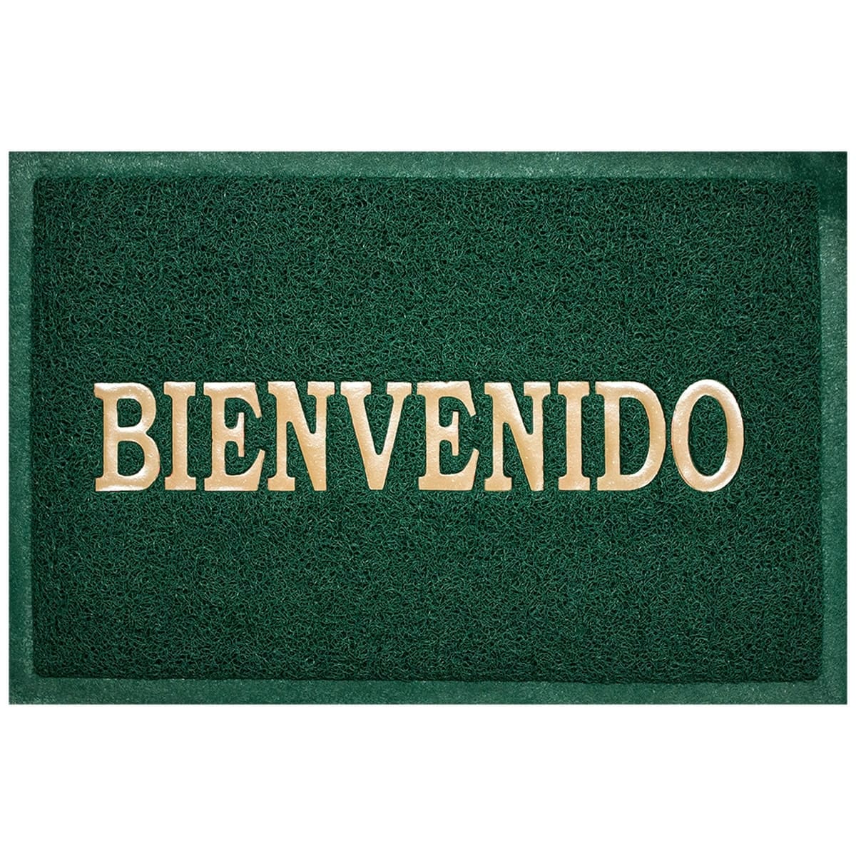 Tapete de entrada confort mat bienvenido verde (2)