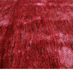 Tapete Bazhars silk mix rojo pieza única 200x290 cm con textura suave y diseño contemporáneo ideal para sala o recámara en espacios modernos