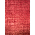 Tapete Bazhars silk mix rojo pieza única 200x290 cm con textura suave y diseño contemporáneo ideal para sala o recámara en espacios modernos