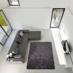 Tapete Shaggy Boston 60x100 cm con textura suave y diseño contemporáneo ideal para recámara o pie de cama en espacios modernos
