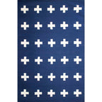 Tapete Bazhars Savona azul pieza única 160x230 cm con textura suave y diseño contemporáneo ideal para sala o recámara en espacios modernos