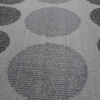 Tapete Star Circles gris pieza única 160x225 cm con textura suave y diseño contemporáneo ideal para sala o recámara en espacios modernos