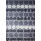 Tapete Star Circles gris pieza única 160x225 cm con textura suave y diseño contemporáneo ideal para sala o recámara en espacios modernos