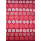 Tapete Star Circles rojo pieza única 160x225 cm con textura suave y diseño contemporáneo ideal para sala o recámara en espacios modernos