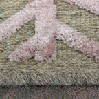 Tapete Bazhars wool pink pieza única 120x170 cm con textura suave y diseño contemporáneo ideal para sala o recámara en espacios modernos