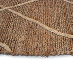 Tapete Yute Hessian Lines white con textura natural y diseño contemporáneo ideal para sala o recámara en espacios modernos