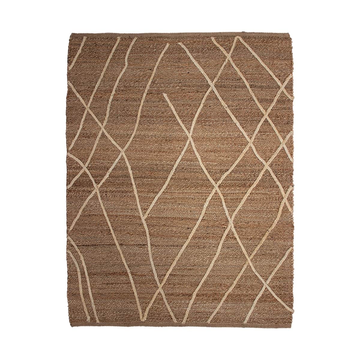 Tape'te decorativo yute hessian lines black (9)