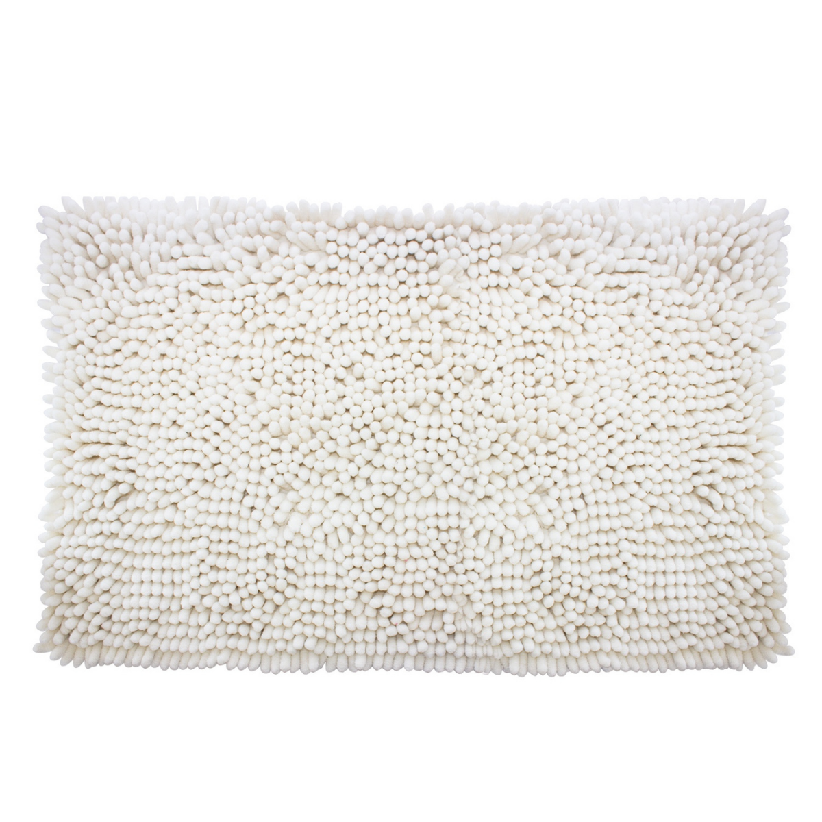 Tapete Baño Shaggy Coral White 50x80 cm