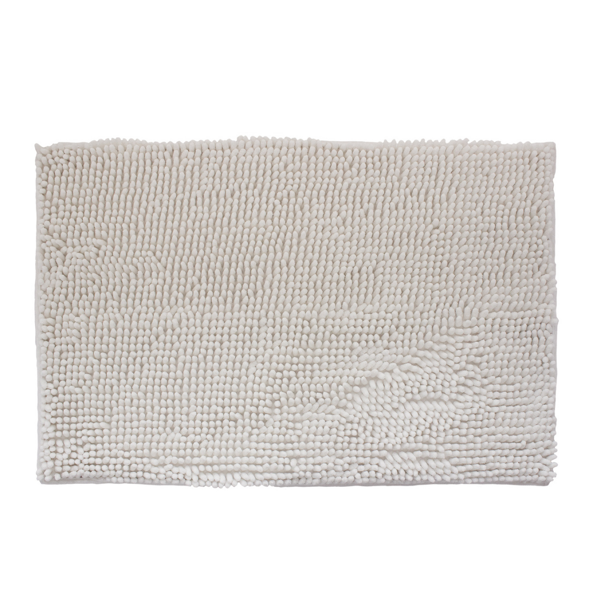 Tapete Baño Shaggy Silk White 40x60 cm