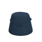 Taburete Burano azul para sala o recámara, diseño moderno con acabado elegante y estilo contemporáneo