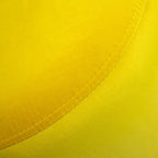 Taburete Varenna amarillo, banco moderno tapizado ideal para sala, recámara o área de descanso