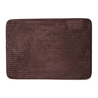 Tapete baño Memory Foam Lines chocolate 50x70 cm con textura suave y diseño contemporáneo ideal para baño en espacios modernos