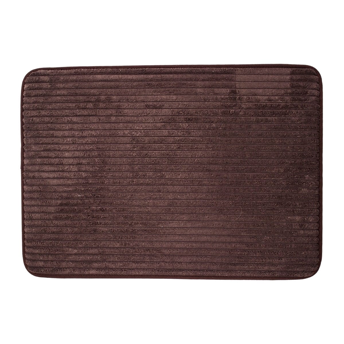 Tapete baño memory foam lines choco cla 50x70 cm (1)