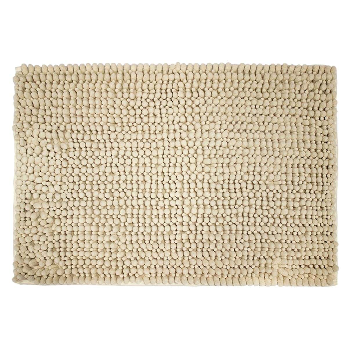 Tapete baño mix chenille 40x60 cm crema (2)