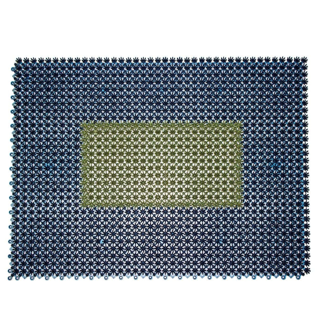 Tapete de entrada ensamblable step in 43x57 cm limpieza bicolor colores varios (11)