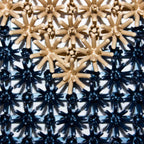 Tapete de entrada ensamblable Step In azul/beige 43x57 cm con textura resistente y diseño contemporáneo ideal para entrada en espacios modernos