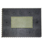 Tapete de entrada ensamblable Step In gris/verde 43x57 cm, felpudo modular resistente y antiderrapante ideal para puerta principal o exterior