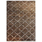 Tapete Bazhars Morroco café pieza única con textura natural y diseño contemporáneo ideal para sala o recámara en espacios modernos